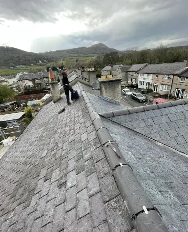 New GRP flat roof with skylight on a rear extension