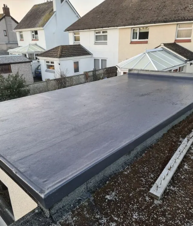 New slate roof being laid on a pitched roof in Cheshire